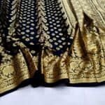 Katan Saree Combo Gift Set For girls (Black)