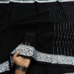 Saree Combo Gift Set - Which Contains Saree Necklace Earrings Bangles Mehedi Mirror Kitkat Tip Love Chocolate Box with Doll Rose Gazra Chirkut and More