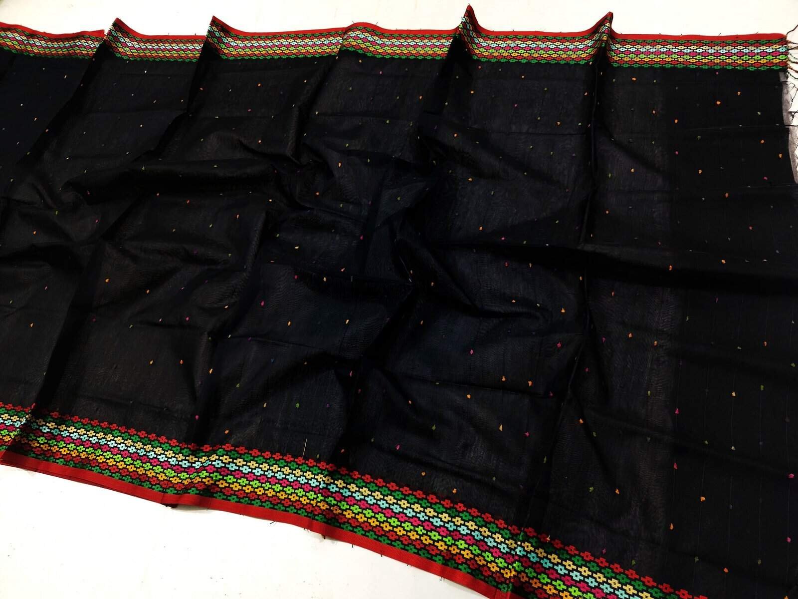 Best Saree Combo Gift Set (Valentine Special) - Saree Necklace Earrings Bangles Kitkat Eye Laner Tip Love Chocolate Box with Doll Rose Gazra Chirkut and More - Image 2