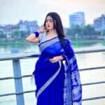 Saree Combo Gift Set - Which Contains Saree Necklace Earrings Bangles Mehedi Mirror Kitkat Tip Love Chocolate Box with Doll Rose Gazra Chirkut and More