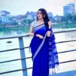 Saree Combo Gift Set - Which Contains Saree Necklace Earrings Bangles Mehedi Mirror Kitkat Tip Love Chocolate Box with Doll Rose Gazra Chirkut and More