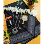 Saree Combo Gift Set Black (Valentine Special)