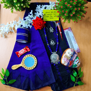 Tangail Soft Hafslik Saree Combo set For Woman (Premium Quality)